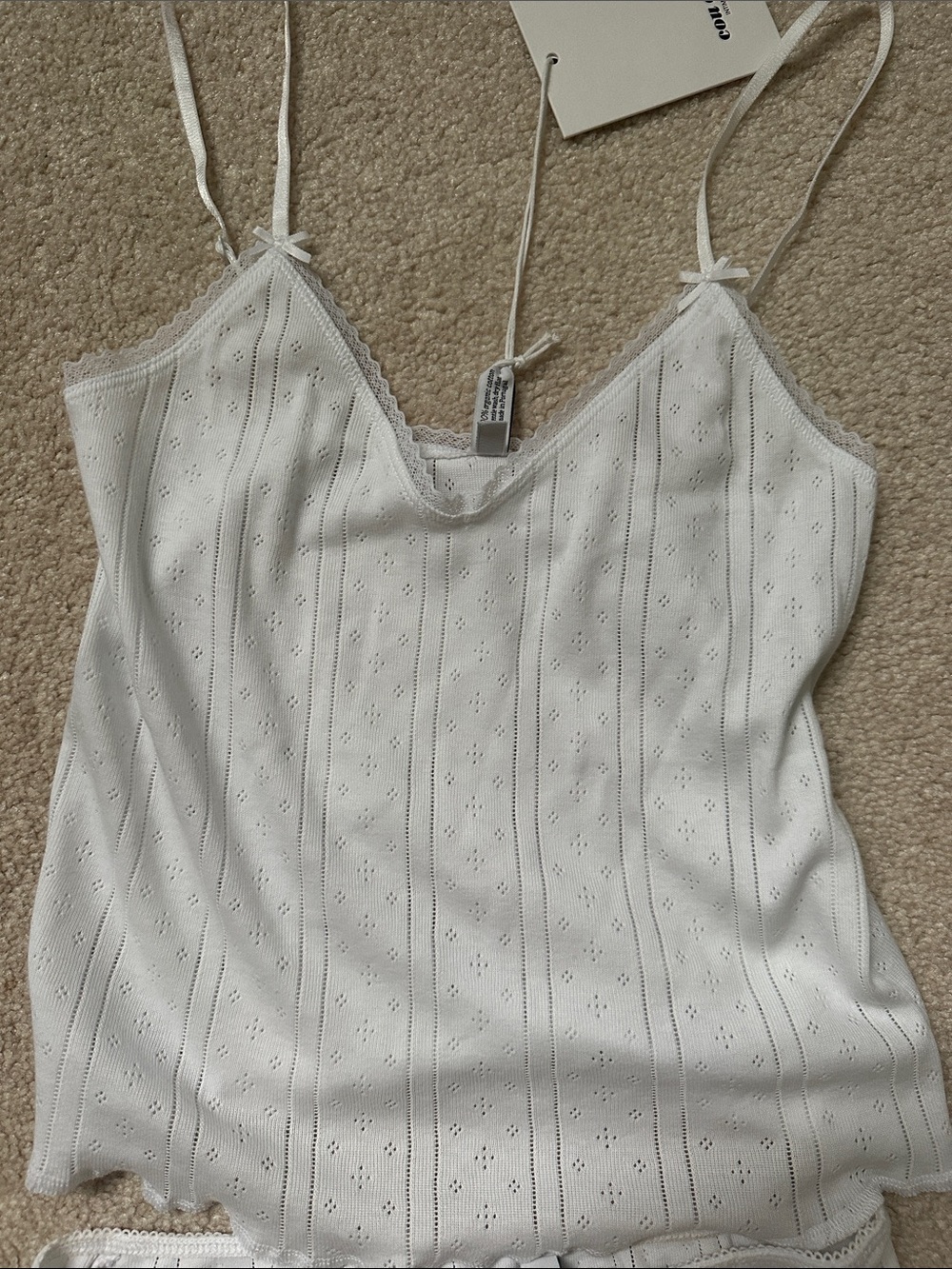 Cou cou intimates slip skirt and the long cami white - Picture 3 of 4